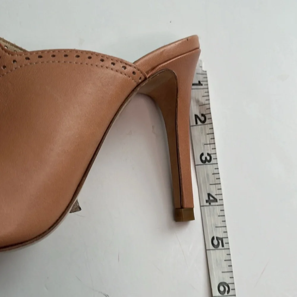 NWOT LK Bennett leather tan mule size 7.5 - Picture 9 of 11
